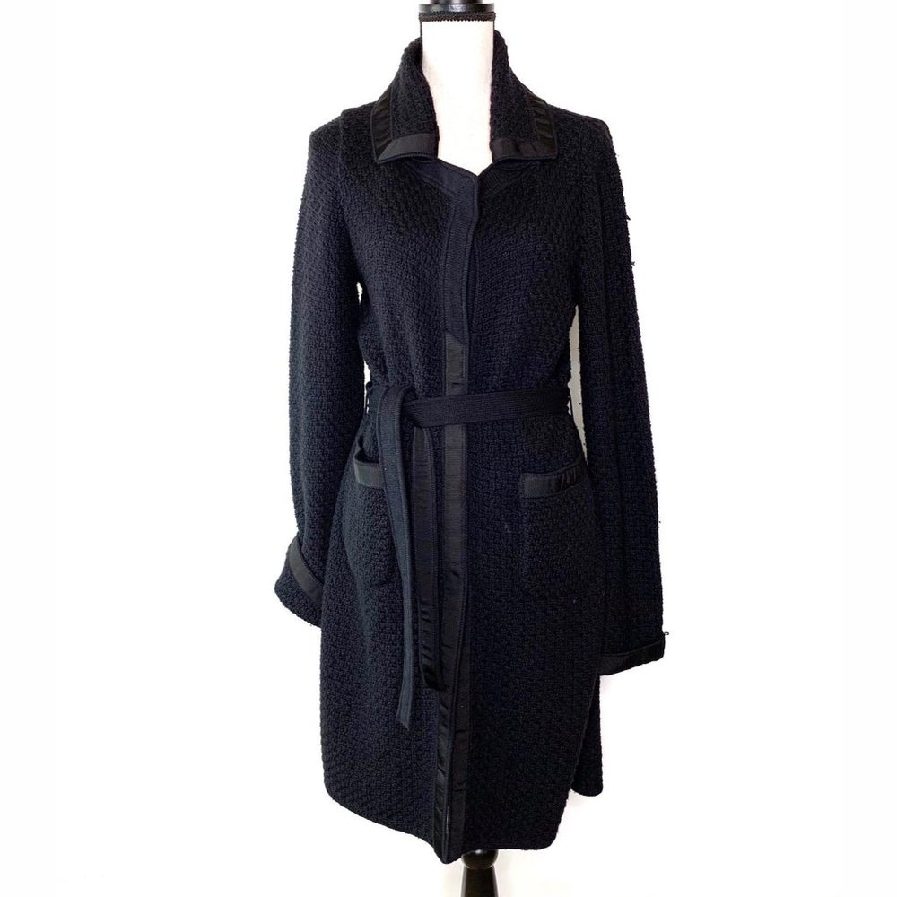 Escada Cashmere Silk Long Belted Sweater